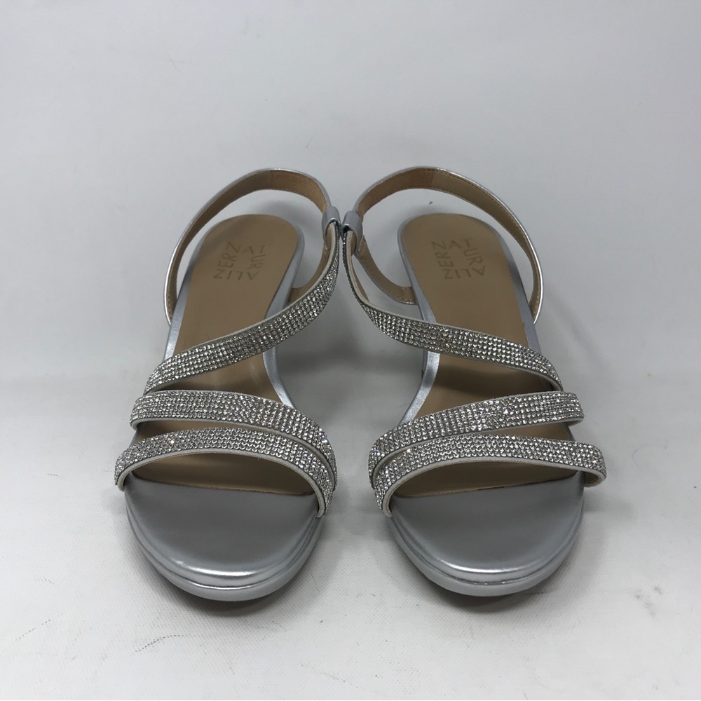 Naturalizer Brenta2 Platform Sandal, Women's Size 6.5M - Silver